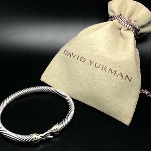 David Yurman Cable Buckle Bracelet 18k & Silver